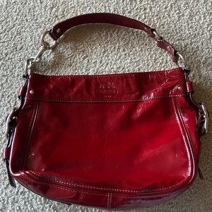 Red coach bag